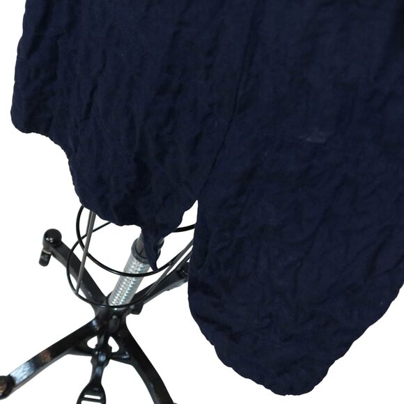 JESS BROWN Textured 3/4 Sleeve Tunic Top Size S Navy Lagenlook Quiet Luxury - Picture 5 of 8